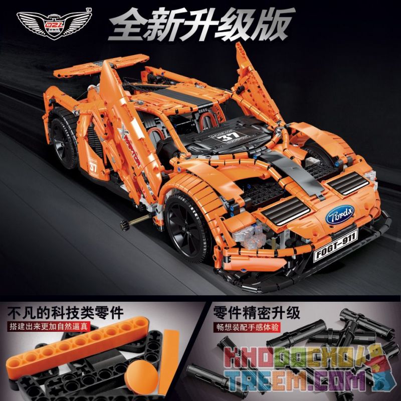 QIZHILE 23013 REBRICKABLE MOC-10792 10792 MOC10792 non  FORD GT. bộ đồ chơi xếp lắp ráp ghép mô hình  Kỹ Thuật Công Nghệ Cao Mô Hình Phương Tiện 2774 khối