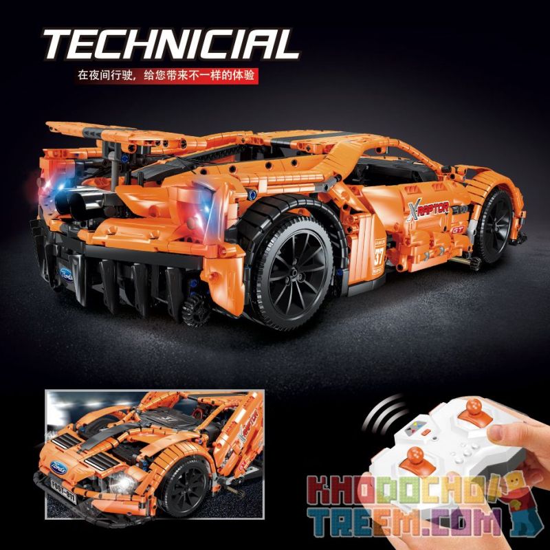 QIZHILE 23013 REBRICKABLE MOC-10792 10792 MOC10792 non  FORD GT. bộ đồ chơi xếp lắp ráp ghép mô hình  Kỹ Thuật Công Nghệ Cao Mô Hình Phương Tiện 2774 khối