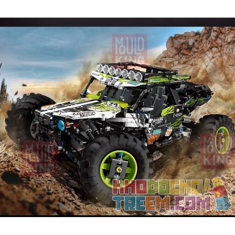 MouldKing 18002 Mould King 18002 REBRICKABLE MOC-19517 19517 MOC19517 MOC-19664 19664 MOC19664 non  ATV ĐIỀU KHIỂN TỪ XA 4WD bộ đồ chơi xếp lắp ráp ghép mô hình  4WD RC BUGGY Kỹ Thuật Công Nghệ Cao Mô Hình Phương Tiện 1912 khối