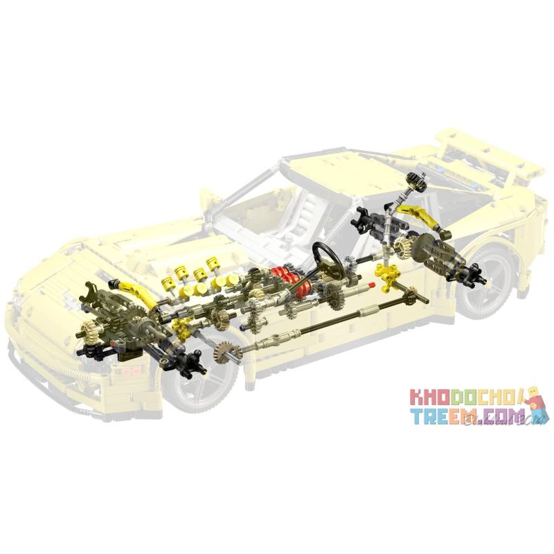 REBRICKABLE MOC-0033 0033 MOC0033 non  SIÊU TÀU HỘ TỐNG SUNSHINE bộ đồ chơi xếp lắp ráp ghép mô hình  SUNBEAM CORVETTE SUPERCAR Kỹ Thuật Công Nghệ Cao Mô Hình Phương Tiện 2168 khối