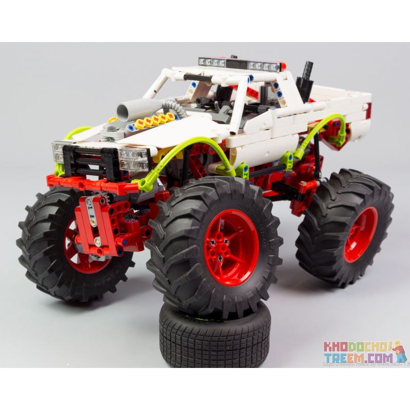 REBRICKABLE MOC-20507 20507 MOC20507 Xếp hình kiểu Lego TECHNIC Monster Truck Xe tải hạng nặng 849 khối REBRICKABLE MOC-20507 20507 MOC20507 Xếp hình kiểu Lego TECHNIC Monster Truck Xe tải hạng nặng 849 khối