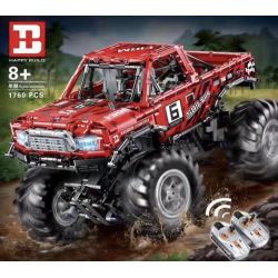 HAPPY BUILD XQ1212D 1212D MouldKing 18003 Mould King 18003 REBRICKABLE MOC-26278 26278 MOC26278 non  XE TẢI QUÁI VẬT KHÓA VI SAI TỰ ĐỘNG bộ đồ chơi xếp lắp ráp ghép mô hình  MONSTER TRUCK WITH AUTOMATED DIFFERENTIAL LOCK Kỹ Thuật Công Nghệ Cao Mô Hình Phương Tiện 1668 khối
