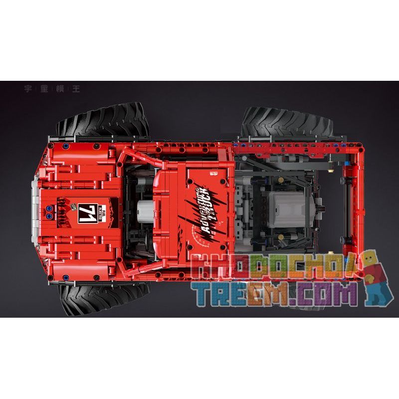 HAPPY BUILD XQ1212D 1212D MouldKing 18003 Mould King 18003 REBRICKABLE MOC-26278 26278 MOC26278 non  XE TẢI QUÁI VẬT KHÓA VI SAI TỰ ĐỘNG bộ đồ chơi xếp lắp ráp ghép mô hình  MONSTER TRUCK WITH AUTOMATED DIFFERENTIAL LOCK Kỹ Thuật Công Nghệ Cao Mô Hình Phương Tiện 1668 khối