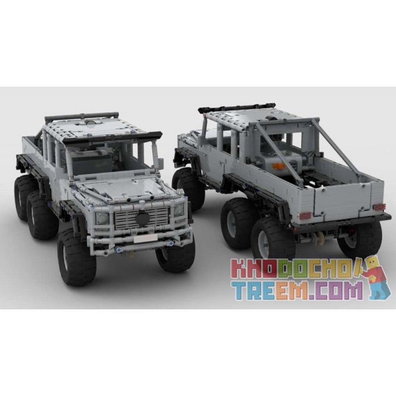 REBRICKABLE MOC-19587 19587 MOC19587 non Lego MERCEDES-BENZ G-CLASS 6X6 bộ đồ chơi xếp lắp ráp ghép mô hình Technic Kỹ Thuật Công Nghệ Cao Mô Hình Phương Tiện 1674 khối