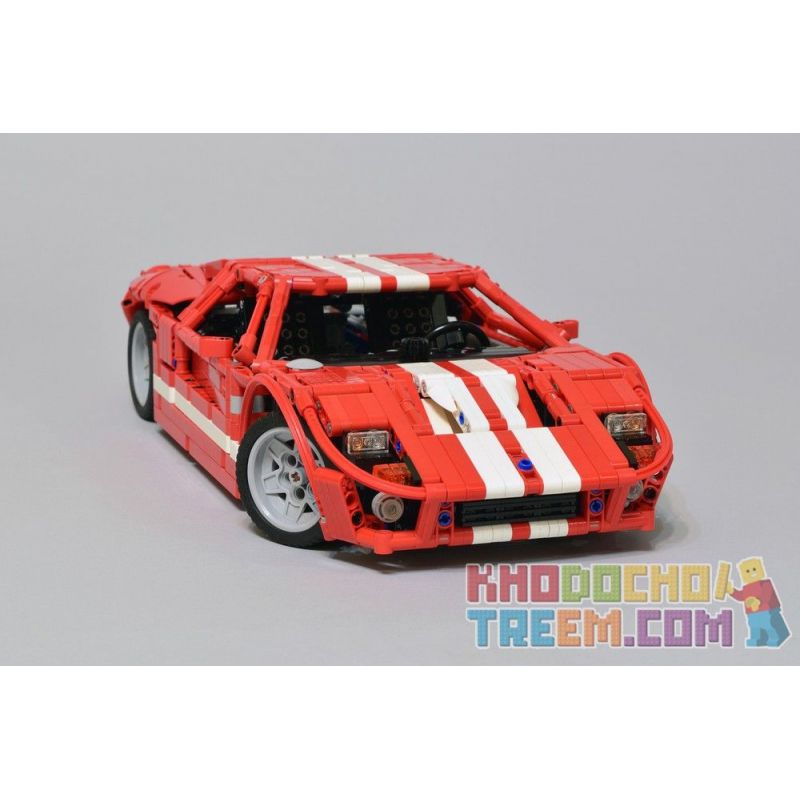 REBRICKABLE MOC-11473 11473 MOC11473 non Lego FORD GT. tỷ lệ 1:12 bộ đồ chơi xếp lắp ráp ghép mô hình Technic 2005 FORD GT Kỹ Thuật Công Nghệ Cao Mô Hình Phương Tiện 1468 khối