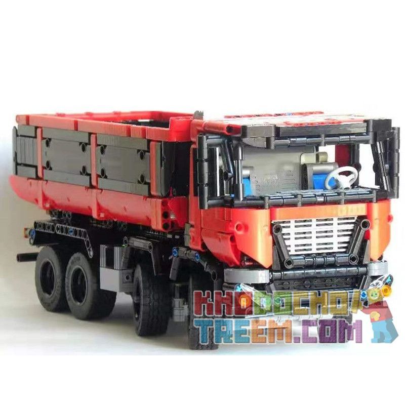 REBRICKABLE MOC-19929 19929 MOC19929 non Lego XE BEN 8X4 bộ đồ chơi xếp lắp ráp ghép mô hình Technic 8X4 DUMP TRUCK Kỹ Thuật Công Nghệ Cao Mô Hình Phương Tiện 1415 khối