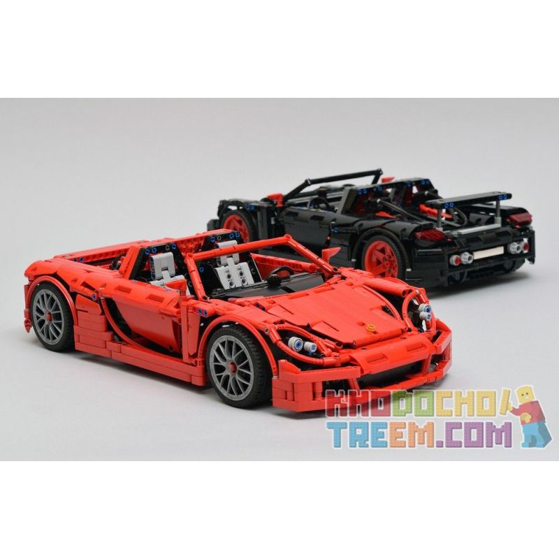 REBRICKABLE MOC-8579 8579 MOC8579 non Lego PORSCHE CARRERA GT-ĐỎ bộ đồ chơi xếp lắp ráp ghép mô hình Technic PORSCHE CARRERA GT - RED Kỹ Thuật Công Nghệ Cao Mô Hình Phương Tiện 1661 khối