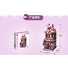 Enlighten C0103 0103 Qman C0103 0103 non  CỬA HÀNG TRANG ĐIỂM THỜI bộ đồ chơi xếp lắp ráp ghép mô hình Mini Modular CITY CORNER Đường Phố Thu Nhỏ 348 khối