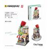 Enlighten C0104 0104 Qman C0104 0104 non  NGÔI NHÀ HOA TRÁI TIM MANTIAN bộ đồ chơi xếp lắp ráp ghép mô hình Mini Modular CITY CORNER Đường Phố Thu Nhỏ 329 khối