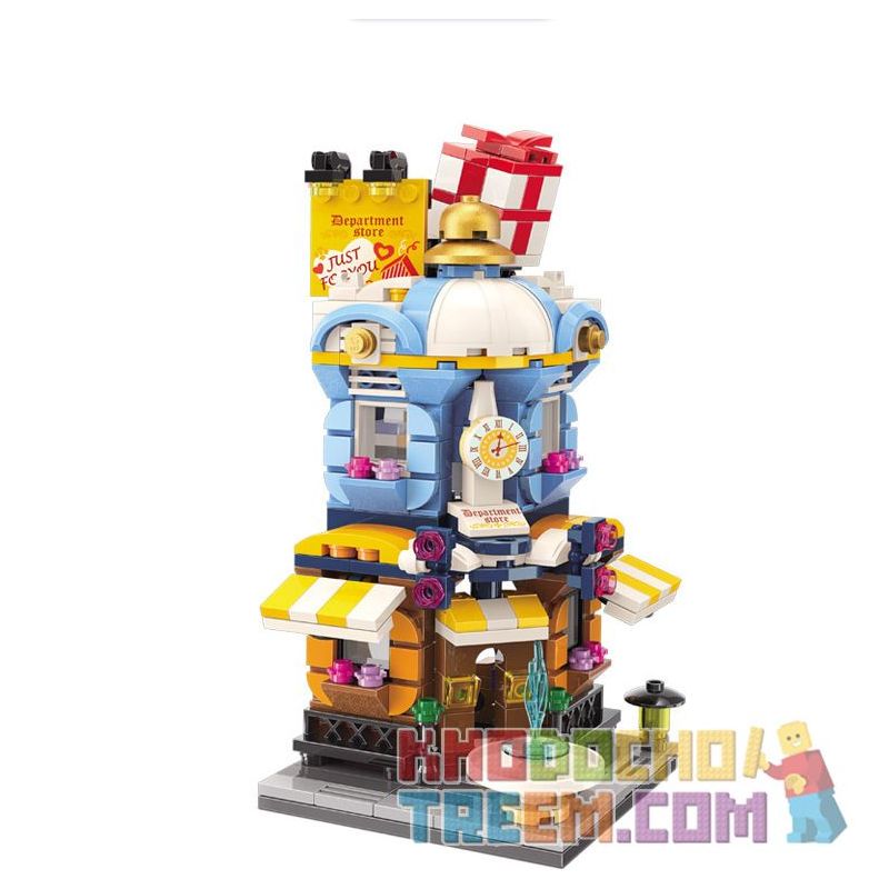 Enlighten C0105 0105 Qman C0105 0105 non  CỬA HÀNG BÁCH HÓA CHAOHUI bộ đồ chơi xếp lắp ráp ghép mô hình Mini Modular CITY CORNER Đường Phố Thu Nhỏ 389 khối