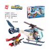 Enlighten 1932-3 Qman 1932-3 non  RƯỢT ĐUỔI TRÊN KHÔNG bộ đồ chơi xếp lắp ráp ghép mô hình Minecity Thành Phố Mỏ 106 khối