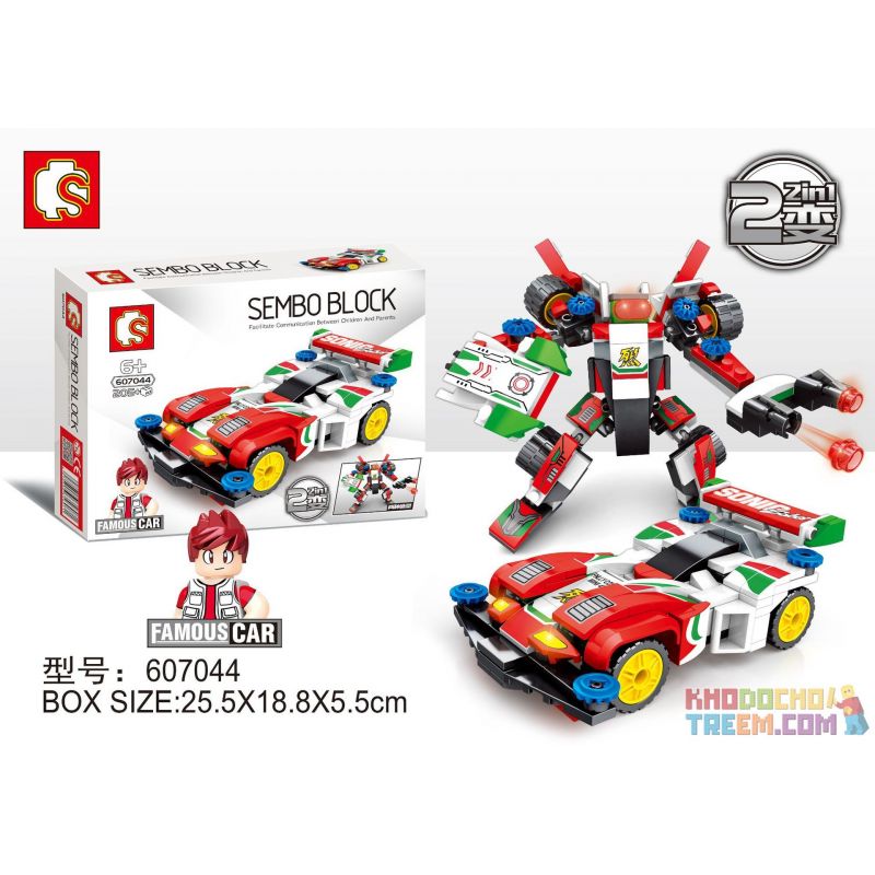 SEMBO 607044 non Lego 4WD SONIC GOD OF WAR VÀ STARS AND HORSES bộ đồ chơi xếp lắp ráp ghép mô hình Speed Champions Racing Cars FAMOUS CAR SONIC SABER Đua Xe Công Thức 205 khối