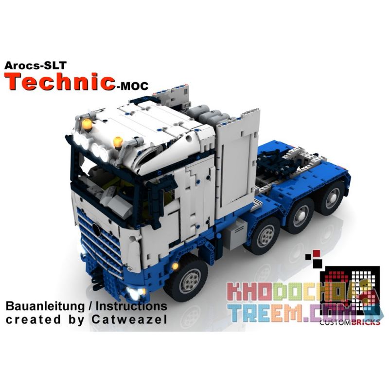 REBRICKABLE MOC-7790 7790 MOC7790 non Lego XE TẢI AROCS SLT-MEKA bộ đồ chơi xếp lắp ráp ghép mô hình Technic AROCS SLT - MERCA TRUCK Kỹ Thuật Công Nghệ Cao Mô Hình Phương Tiện 2882 khối