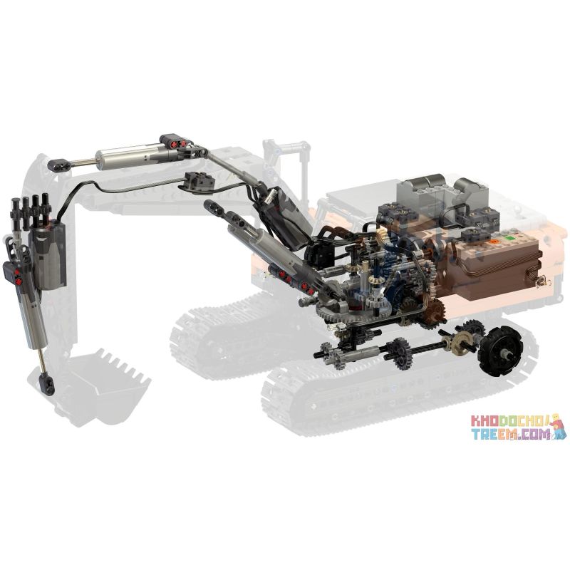 REBRICKABLE MOC-0168 0168 MOC0168 non  ZOREX-220 PF-MÁY XÚC bộ đồ chơi xếp lắp ráp ghép mô hình  ZOREX-220 PF-EXCAVATOR Kỹ Thuật Công Nghệ Cao Mô Hình Phương Tiện 1687 khối
