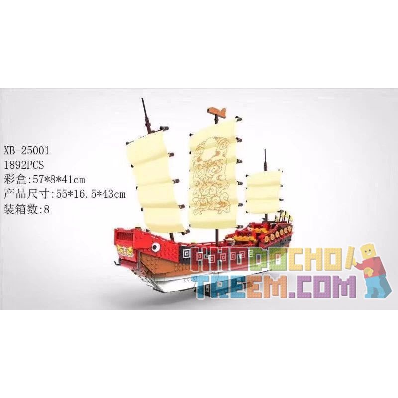 XINGBAO XB-25001 25001 XB25001 non Lego THUYỀN BUỒM bộ đồ chơi xếp lắp ráp ghép mô hình Creator Sáng Tạo 1892 khối