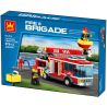 WANGE 2626 non  XE CỨU HỎA TRÊN CAO bộ đồ chơi xếp lắp ráp ghép mô hình Fire Rescure FIRE BRIGADE THE ELEVATING PLATFORM TRUCK 275 khối