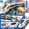ZHEGAO QL0307 0307 non  TÀU CAO TỐC FUXING bộ đồ chơi xếp lắp ráp ghép mô hình Trains Tàu Hỏa 641 khối