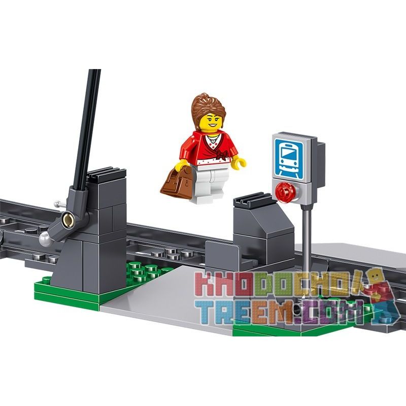 ZHEGAO QL0307 0307 non  TÀU CAO TỐC FUXING bộ đồ chơi xếp lắp ráp ghép mô hình Trains Tàu Hỏa 641 khối