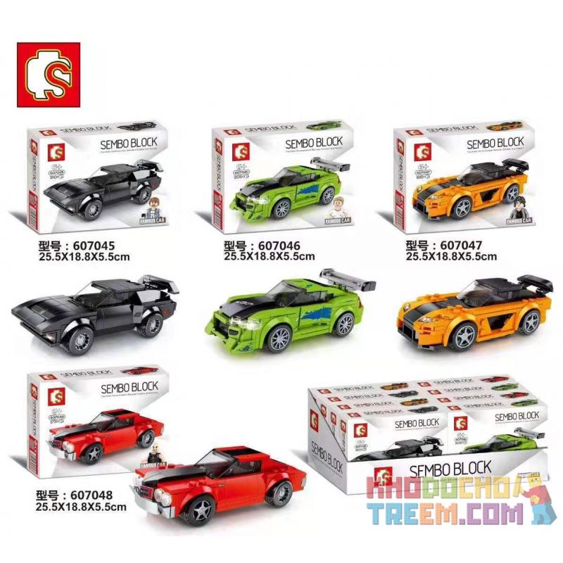 SEMBO 607047 non Lego MAZDA RX7. bộ đồ chơi xếp lắp ráp ghép mô hình Speed Champions Racing Cars FAMOUS CAR Đua Xe Công Thức 185 khối