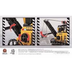 SEMBO 107026 non  LANG THANG MÁY KHAI THÁC ĐẤT-XE NÂNG bộ đồ chơi xếp lắp ráp ghép mô hình The Wandering Earth THE WANDERING EARTH MINING MACHINERY - FORKLIFT Lưu Lạc Địa Cầu 484 khối