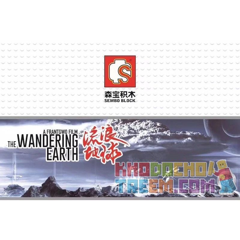 SEMBO 107026 non  LANG THANG MÁY KHAI THÁC ĐẤT-XE NÂNG bộ đồ chơi xếp lắp ráp ghép mô hình The Wandering Earth THE WANDERING EARTH MINING MACHINERY - FORKLIFT Lưu Lạc Địa Cầu 484 khối