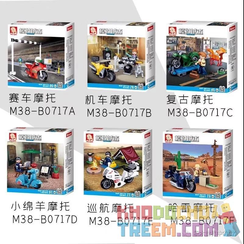 SLUBAN M38 non Lego KNIGHTS LEAGUE 6 MÔ TÔ bộ đồ chơi xếp lắp ráp ghép mô hình City Thành Phố