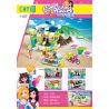 CAYI 1107 non  TRƯỜNG BẮN BÃI BIỂN bộ đồ chơi xếp lắp ráp ghép mô hình Sweet Heart Những Cô Gái Ngọt Ngào 255 khối