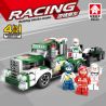 LEYI 31003A 31003B 31003C 31003D non  SIÊU XE TẢI KẾT HỢP 4 FORD MUSTANG-1968 FIESTA M-SPORT PORSCHE 919 FERRARI 488 bộ đồ chơi xếp lắp ráp ghép mô hình Racing Cuộc Đua 670 khối
