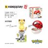Enlighten B0101 0101 Qman B0101 0101 non  MINI PIKACHU IBRAHIMOVIC MEOW FROG SEED FIRE DRAGON JENNY TURTLE bộ đồ chơi xếp lắp ráp ghép mô hình Pokémon POKEMON 387 khối