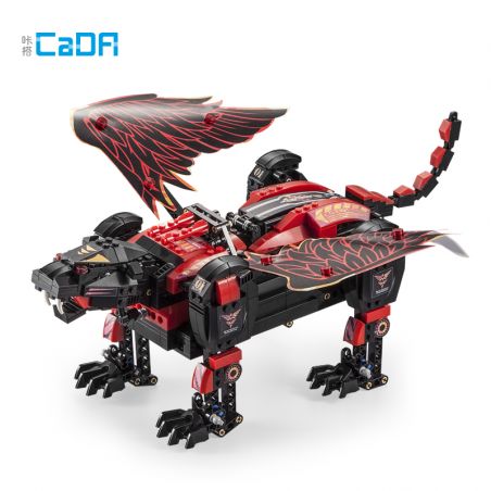 DOUBLEE CADA C51061 51061 non  HỔ CÓ CÁNH BẰNG THÉP bộ đồ chơi xếp lắp ráp ghép mô hình  IRON TIGER Kỹ Thuật Công Nghệ Cao Mô Hình Phương Tiện 646 khối