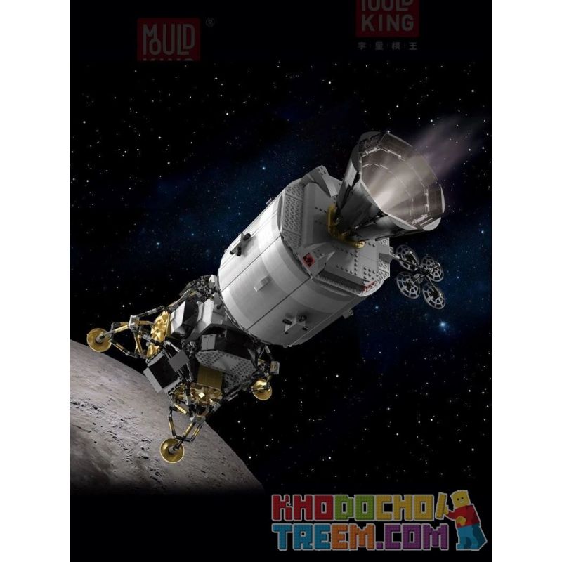 MouldKing 21006 Mould King 21006 REBRICKABLE MOC-26457 26457 MOC26457 non  TÀU VŨ TRỤ APOLLO bộ đồ chơi xếp lắp ráp ghép mô hình Creator APOLLO SPACECRAFT Sáng Tạo 7090 khối