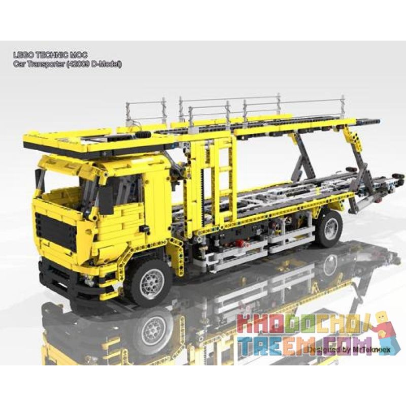 REBRICKABLE MOC-4075 4075 MOC4075 non Lego XE VẬN CHUYỂN CHẾ ĐỘ 42009D bộ đồ chơi xếp lắp ráp ghép mô hình Technic CAR TRANSPORTER (42009 D-MODEL) Kỹ Thuật Công Nghệ Cao Mô Hình Phương Tiện 2383 khối