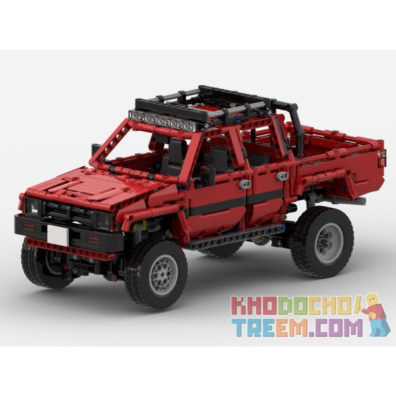 REBRICKABLE MOC-29256 29256 MOC29256 non Lego TOYOTA HILUX CABIN ĐÔI (N50) 1983-1988 bộ đồ chơi xếp lắp ráp ghép mô hình Technic TOYOTA HILUX DOUBLE CAB (N50) 1983-1988 Kỹ Thuật Công Nghệ Cao Mô Hình Phương Tiện 1279 khối