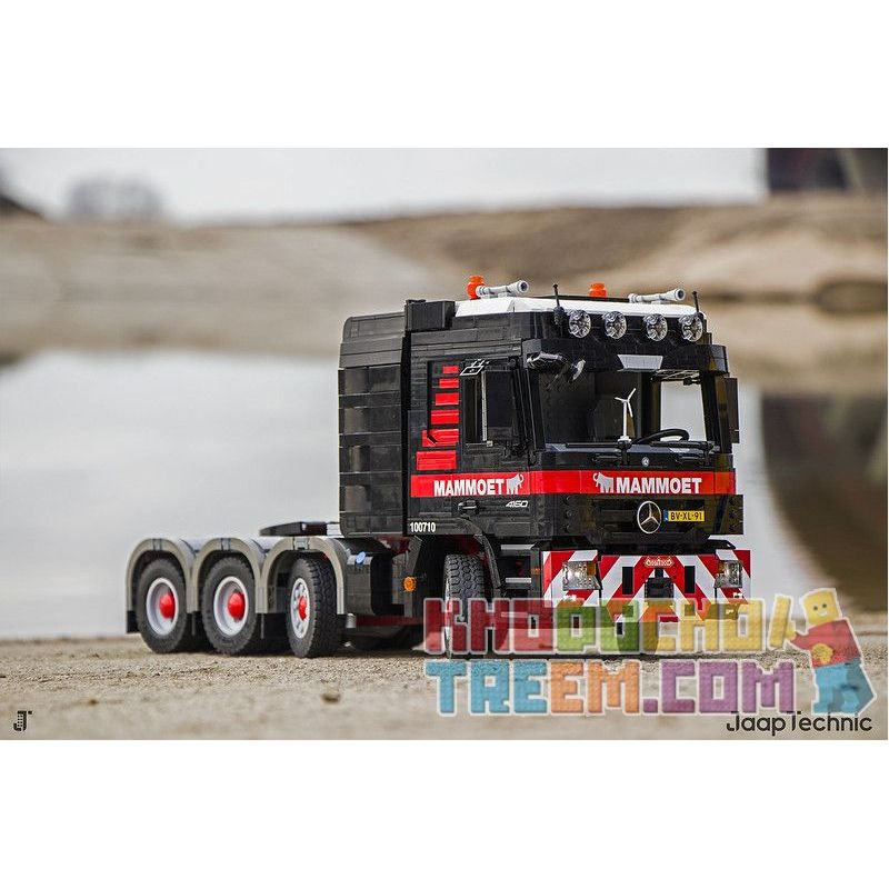 REBRICKABLE MOC-6075 6075 MOC6075 non Lego MERCEDES-BENZ ACTROS 4160 MP3 MAMMOET bộ đồ chơi xếp lắp ráp ghép mô hình Technic Kỹ Thuật Công Nghệ Cao Mô Hình Phương Tiện 3475 khối