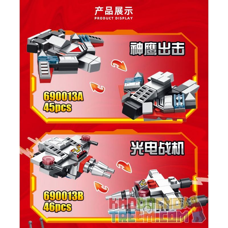 PanlosBrick 690013 Panlos Brick 690013 non  ULTRAMAN FIGHTER 6 TRONG 1 EGG bộ đồ chơi xếp lắp ráp ghép mô hình Vệ Binh Vũ Trụ Siêu Nhân Điện Quang 274 khối