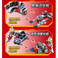 PanlosBrick 690013 Panlos Brick 690013 non  ULTRAMAN FIGHTER 6 TRONG 1 EGG bộ đồ chơi xếp lắp ráp ghép mô hình Vệ Binh Vũ Trụ Siêu Nhân Điện Quang 274 khối