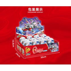 PanlosBrick 690013 Panlos Brick 690013 non  ULTRAMAN FIGHTER 6 TRONG 1 EGG bộ đồ chơi xếp lắp ráp ghép mô hình Vệ Binh Vũ Trụ Siêu Nhân Điện Quang 274 khối