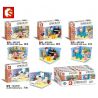 SEMBO 601502 601503 601504 601505 non  4 MẪU BẾP PIANO PHÒNG NGỦ TẮM bộ đồ chơi xếp lắp ráp ghép mô hình City Thành Phố 481 khối