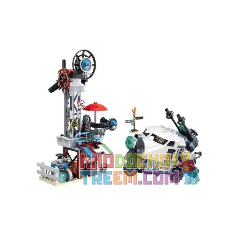 Winner 8054 non Lego TRẠM BƠM WASTELAND bộ đồ chơi xếp lắp ráp ghép mô hình Waste Soil Thế Giới Rác 256 khối