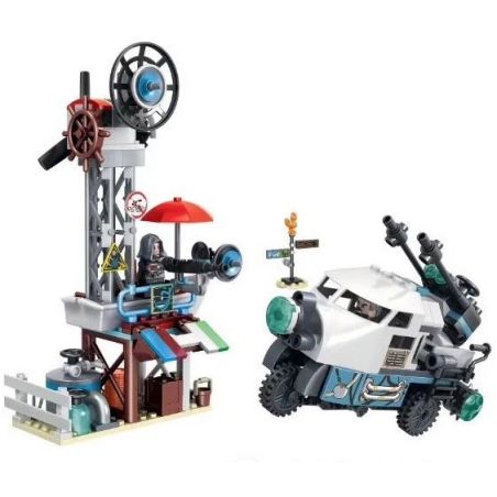 Winner 8054 non  TRẠM BƠM WASTELAND bộ đồ chơi xếp lắp ráp ghép mô hình Waste Soil Thế Giới Rác 256 khối