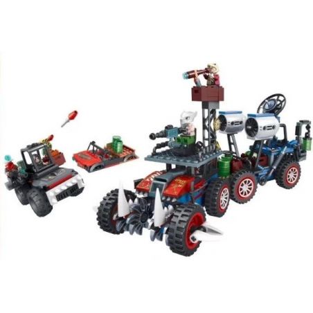 Winner 8058 non  PHÁO ĐÀI DI ĐỘNG CƯỚP BÓC WASTELAND bộ đồ chơi xếp lắp ráp ghép mô hình Waste Soil Thế Giới Rác 500 khối