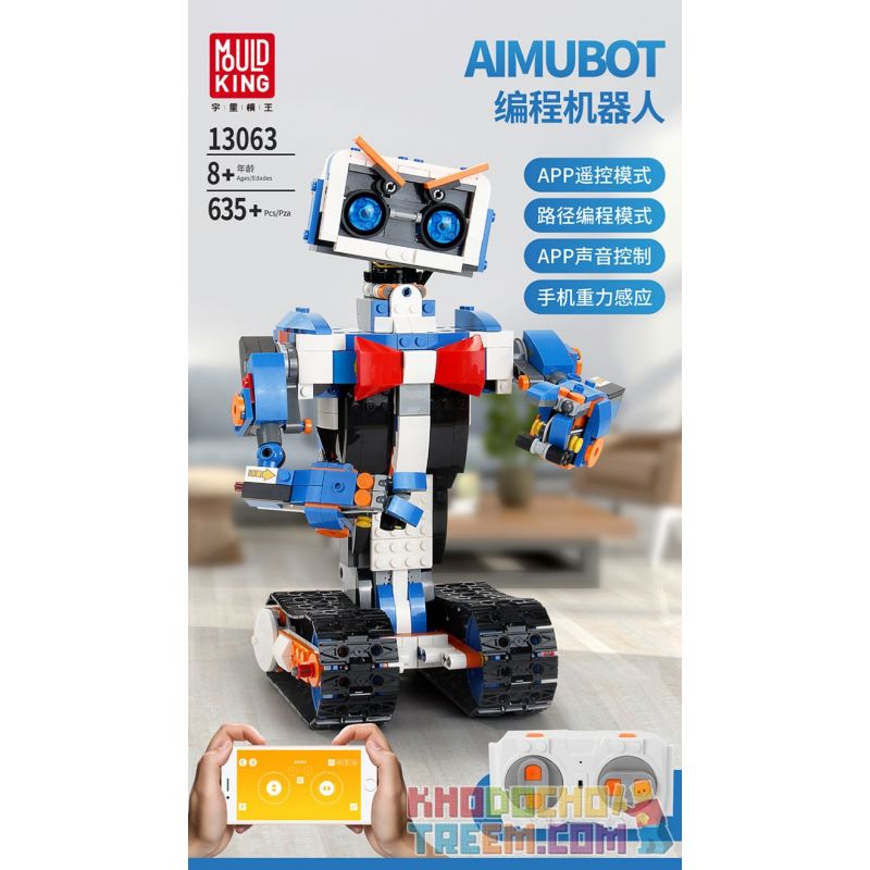 MouldKing 13063 Mould King 13063 non  LẬP TRÌNH ROBOT bộ đồ chơi xếp lắp ráp ghép mô hình  AIMUBOT Kỹ Thuật Công Nghệ Cao Mô Hình Phương Tiện 635 khối