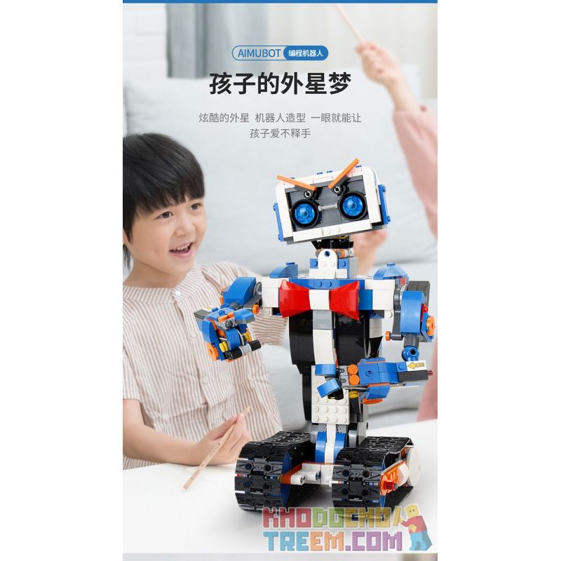 MouldKing 13063 Mould King 13063 non  LẬP TRÌNH ROBOT bộ đồ chơi xếp lắp ráp ghép mô hình  AIMUBOT Kỹ Thuật Công Nghệ Cao Mô Hình Phương Tiện 635 khối