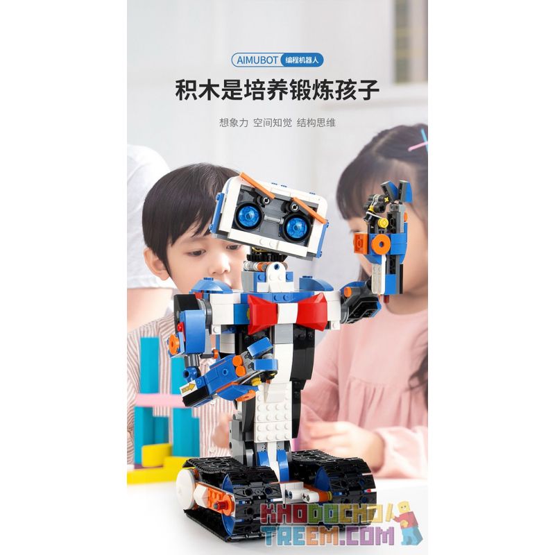 MouldKing 13063 Mould King 13063 non  LẬP TRÌNH ROBOT bộ đồ chơi xếp lắp ráp ghép mô hình  AIMUBOT Kỹ Thuật Công Nghệ Cao Mô Hình Phương Tiện 635 khối