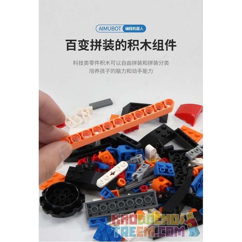 MouldKing 13063 Mould King 13063 non  LẬP TRÌNH ROBOT bộ đồ chơi xếp lắp ráp ghép mô hình  AIMUBOT Kỹ Thuật Công Nghệ Cao Mô Hình Phương Tiện 635 khối