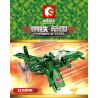 SEMBO 704201 non  MÁY BAY CHIẾN ĐẤU ĐỊA CHẤN NHẬT BẢN bộ đồ chơi xếp lắp ráp ghép mô hình Empires Of Steel EMPIRES OF STEEL J7W1 RAIDEN Đế Chế Thép 207 khối