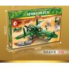 SEMBO 704201 non  MÁY BAY CHIẾN ĐẤU ĐỊA CHẤN NHẬT BẢN bộ đồ chơi xếp lắp ráp ghép mô hình Empires Of Steel EMPIRES OF STEEL J7W1 RAIDEN Đế Chế Thép 207 khối