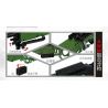 QIZHILE 41016 non  SÚNG BẮN TỈA AWM bộ đồ chơi xếp lắp ráp ghép mô hình  SNIPING RIFLE Kỹ Thuật Công Nghệ Cao Mô Hình Phương Tiện 885 khối
