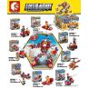 SEMBO 603062 non  8 TỔ HỢP CHỮA CHÁY bộ đồ chơi xếp lắp ráp ghép mô hình Transformers MECHA OF STEEL Robot Đại Chiến Người Máy Biến Hình 369 khối
