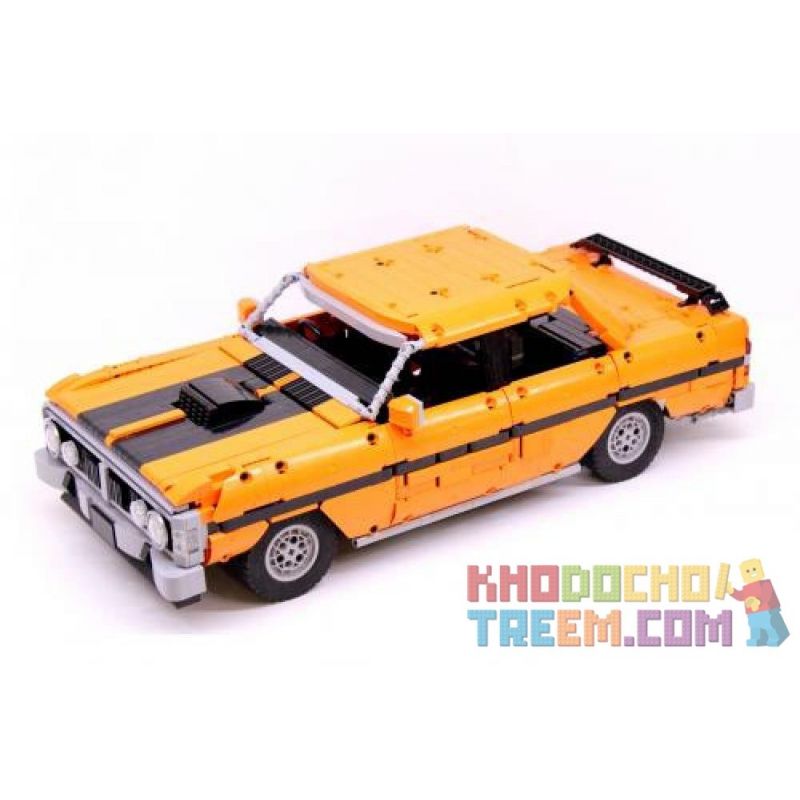 REBRICKABLE MOC-6296 6296 MOC6296 non Lego 1971 FORD FALCON XY GTHO III bộ đồ chơi xếp lắp ráp ghép mô hình Technic Kỹ Thuật Công Nghệ Cao Mô Hình Phương Tiện 1866 khối